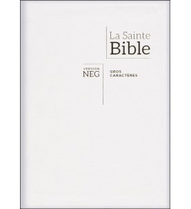 BIBLE Gros caractères - Blanche souple tranche or 200